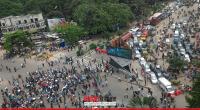 Demonstrators block Shahbagh
