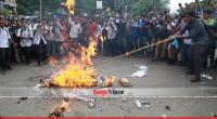 Shipping Minister’s effigy burnt at Shahbagh