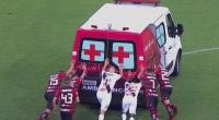 Players rescue ambulance in Brazil league match
