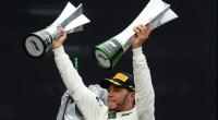 Hamilton wins in Brazil as Mercedes take fifth F1 title