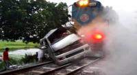 At least nine dead in Sirajganj train-car crash