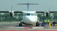Novoair plane's tyre bursts during landing in Rajshahi