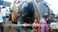 One killed in Bogura as buses collide head-on