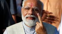 Modi votes in general election, calls for national security