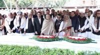 Hasina, AL leaders pay tribute to Bangabandhu at Tungipara