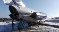 Iranian airliner skids into highway