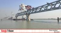 3.9km of Padma Bridge visible with 26th span installed