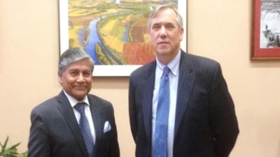 Ziauddin discusses Rohingya issue with US senator