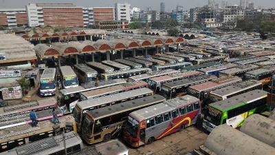 Public transport suspended from Mar 26 to Apr 4