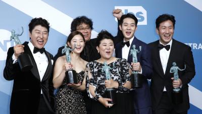 'Parasite' scores historic upset at SAG awards