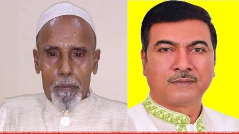 Combination of file photos show Awami Matsyajibi League president Saidur Rahman (L) and General Secretary Asgar Naskar.