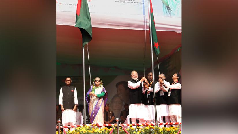 Prime Minister Sheikh Hasina inaugurated triennial council of Dhaka North and South City units of Awami League (AL) on Saturday (Nov 30). FOCUS BANGLA